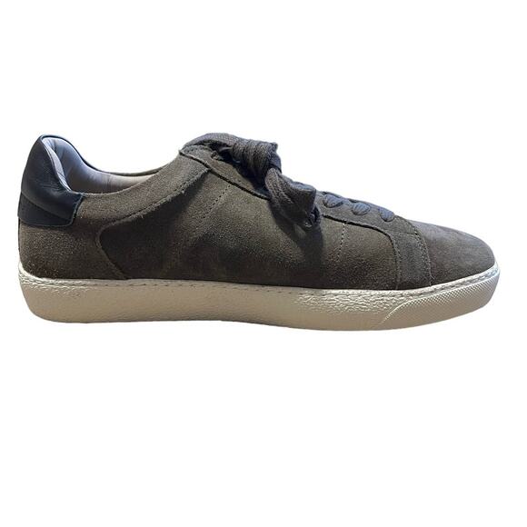 AllSaints Men's Sheer Low Top Suede Trainers Khaki Suede Size EU 42 - Picture 1 of 15